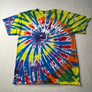 Gildan Heavy Cotton Classic Tie-dye Shirt Graphic "EST. 1851 CASEY KEY FLORIDA